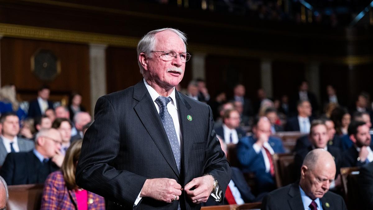 Rep. John Rutherford standing on the floor of the U.S. House of Representatives