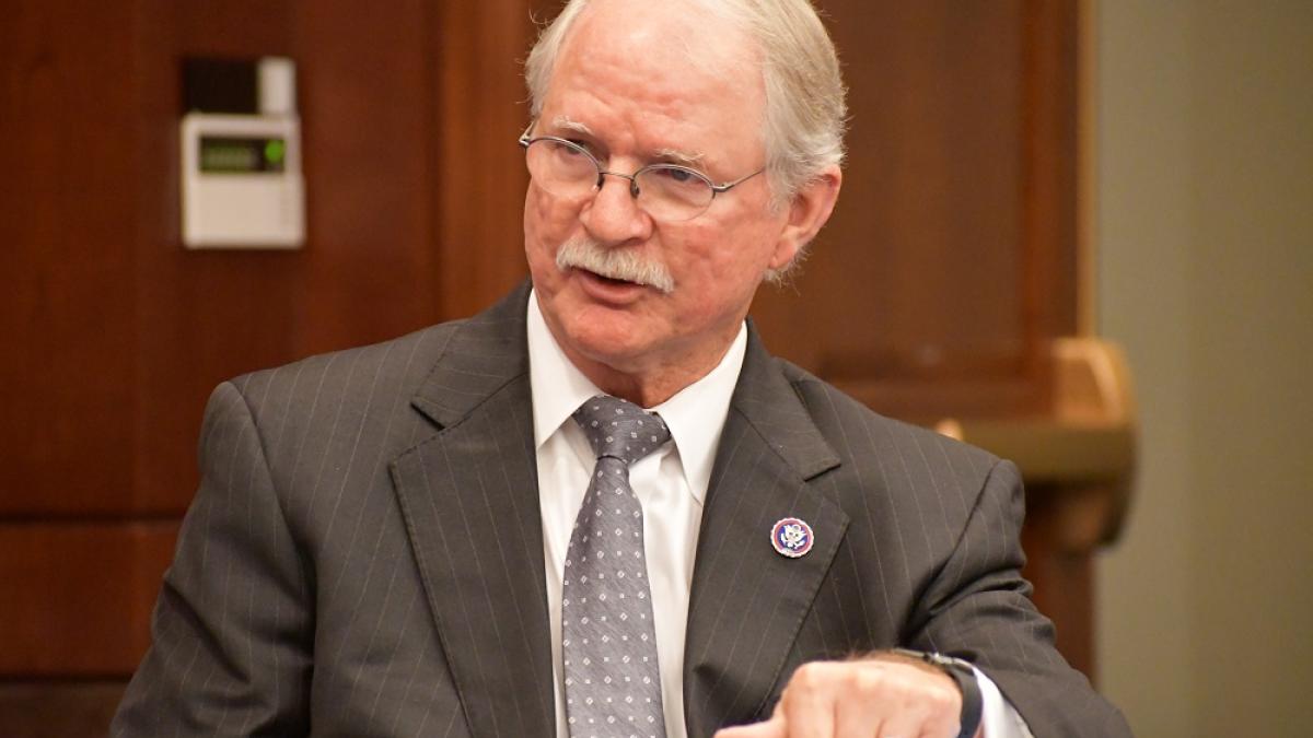 Rep. John Rutherford speaking during a congressional committee hearing